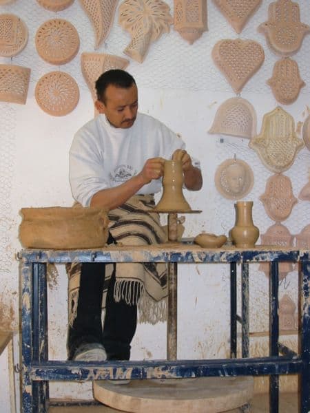 Pottery scene in Guellala, Djerba