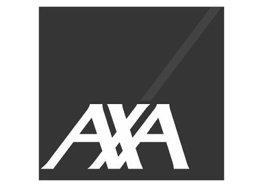 AXA International logo grayscale